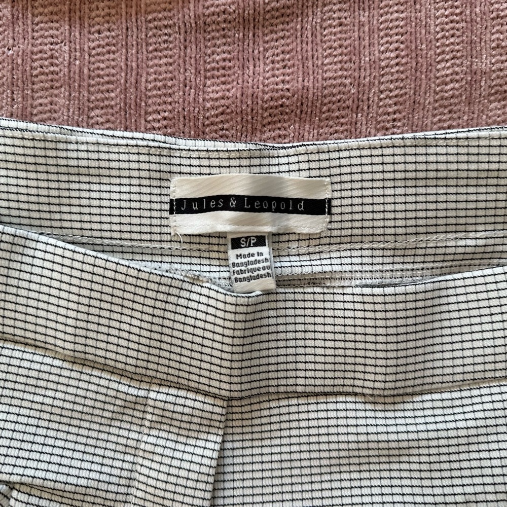 Jules & Leopold Monochrome Grid Pants